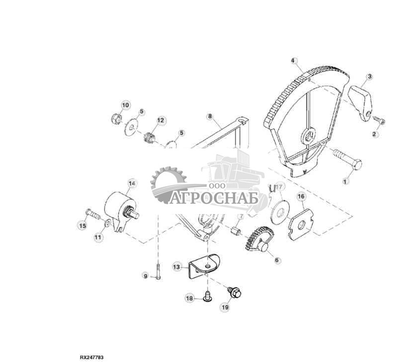 Регулятор оборотов двигателя, подлокотник 